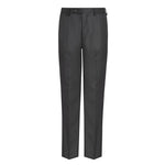 The Regular Fit Elastic Back Senior Boy’s Trousers DL943 in Black.
