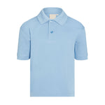 Sky polo shirt with short sleeves and 2 button collar for school pupils