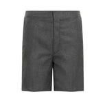 Boys Classic Flat Front Shorts Grey