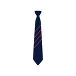 Hartford Church of England High School Tie for Year 7 students with 4 red stripes