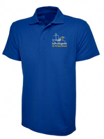 Whitegate Primary School Eco Pique Polo Shirt (Royal & White)