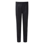 The David Luke Academia Boys Slim Leg Senior Trousers in Black.