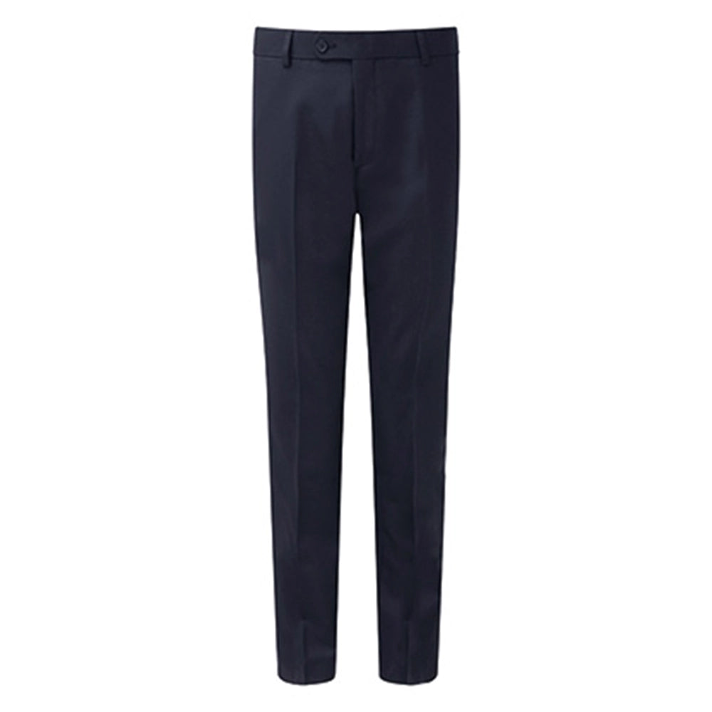 The David Luke Academia Boys Slim Leg Senior Trousers in Navy.