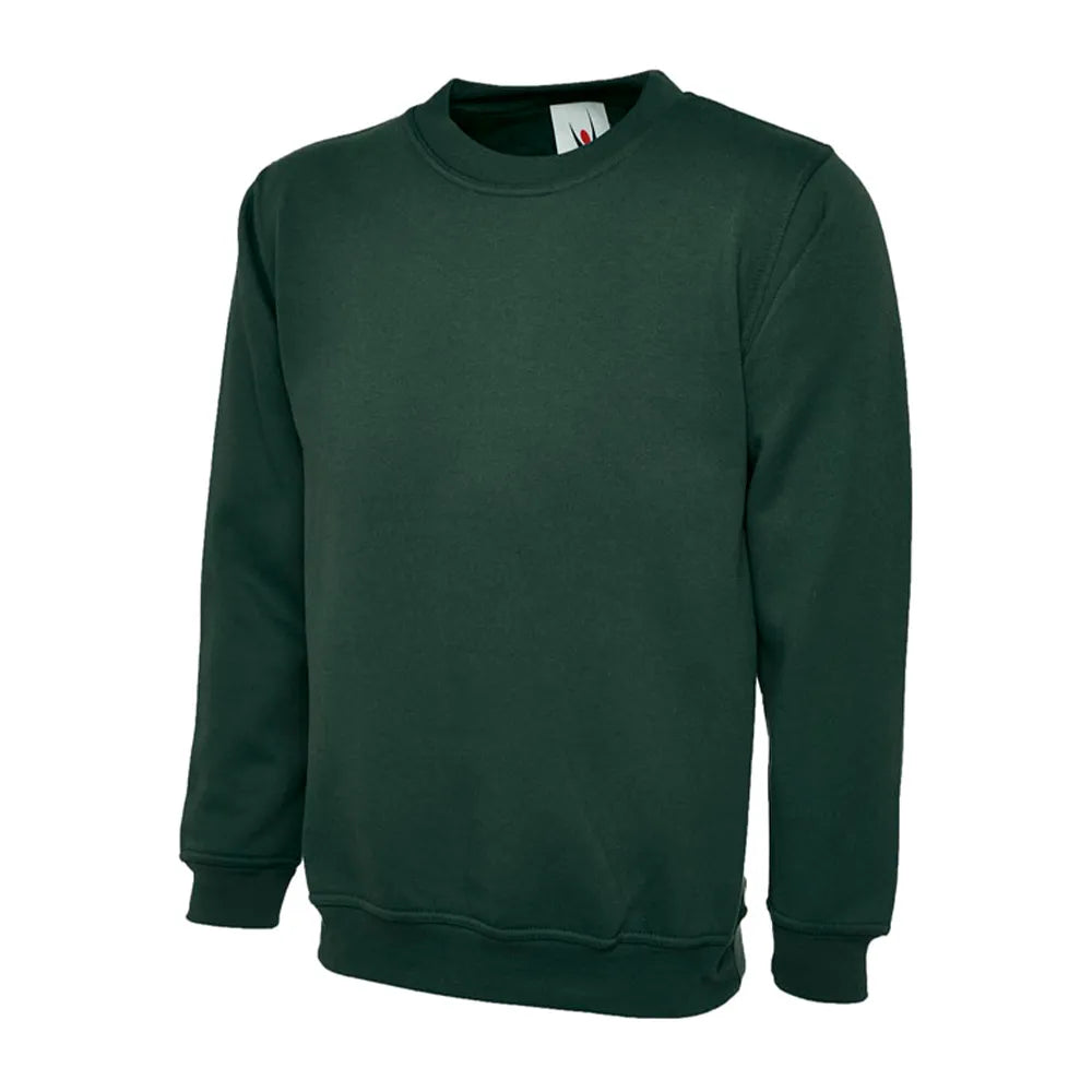 bottle green School Uniform Sweatshirt