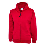 red School Uniform Full Zip Hooded Sweatshirt