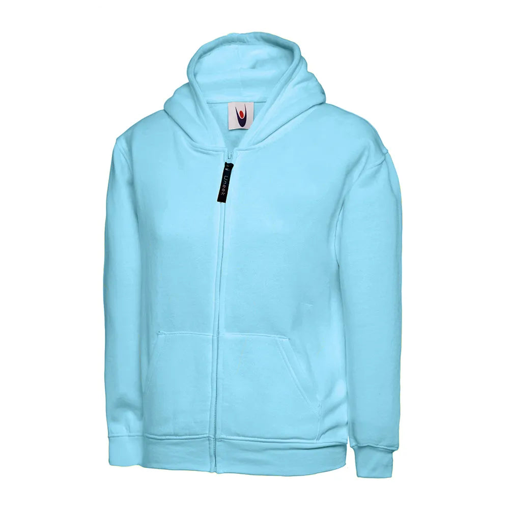 sky School Uniform Full Zip Hooded Sweatshirt