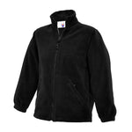 black School Uniform Full Zip Fleece Jacket