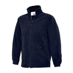 navy School Uniform Full Zip Fleece Jacket