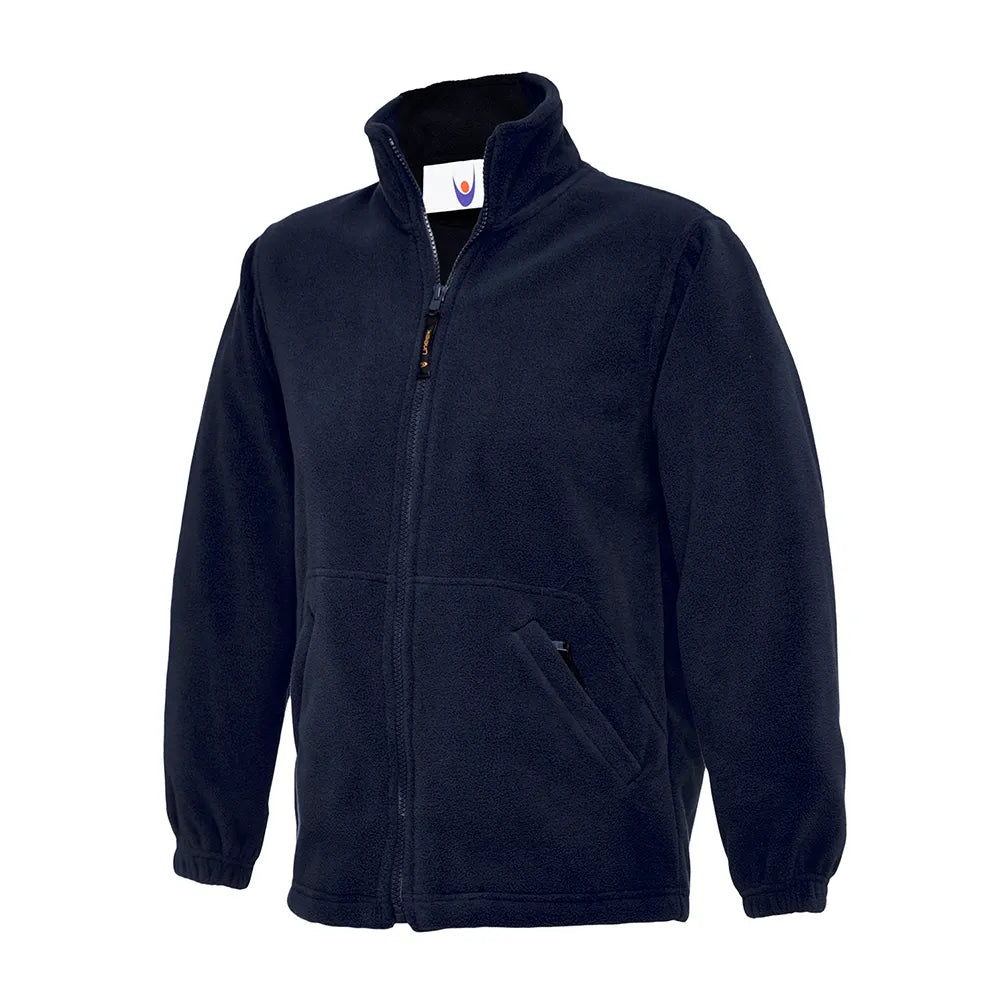 navy School Uniform Full Zip Fleece Jacket