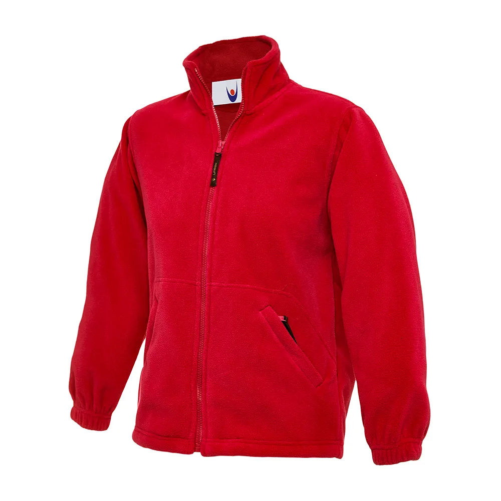 red School Uniform Full Zip Fleece Jacket