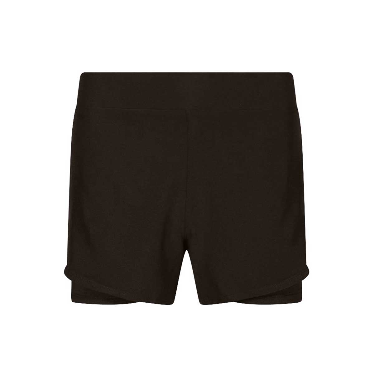 front view of iGen 2in1 Sports Shorts Black