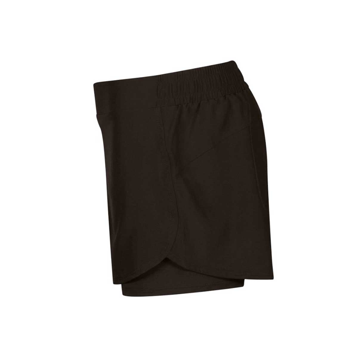 side view of iGen 2in1 Sports Shorts Black