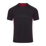 front view of iGen Sports Tech Tee Black/Red