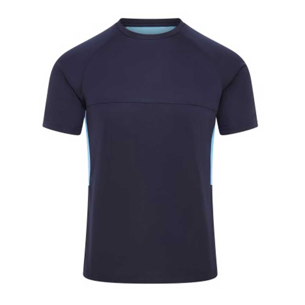 front view of iGen Sports Tech Tee Navy/Sky