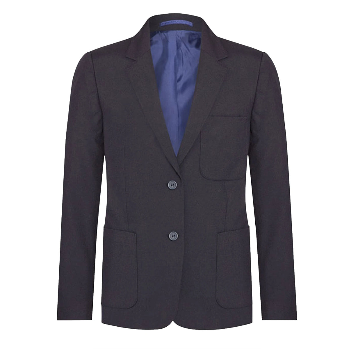 The David Luke Schoolwear Girls PV Hopsack Blazer in Navy.