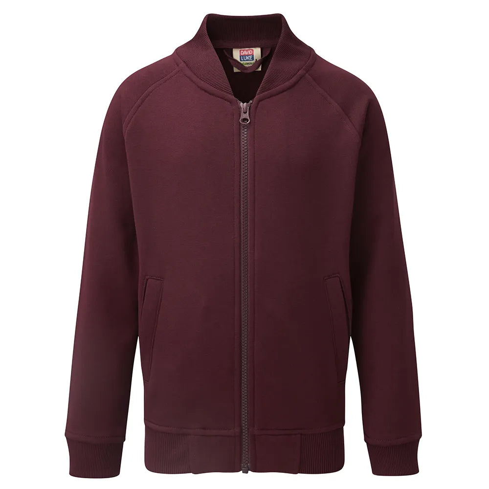 maroon Full Zip Eco Sweatshirt