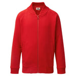 red Full Zip Eco Sweatshirt