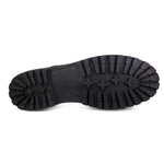 sole view of Bailey Black Patent Lace Up School Shoe