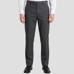Model wearing Boys School Trousers in Grey
