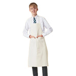 Model wearing the School Craft Apron (Unbleached).