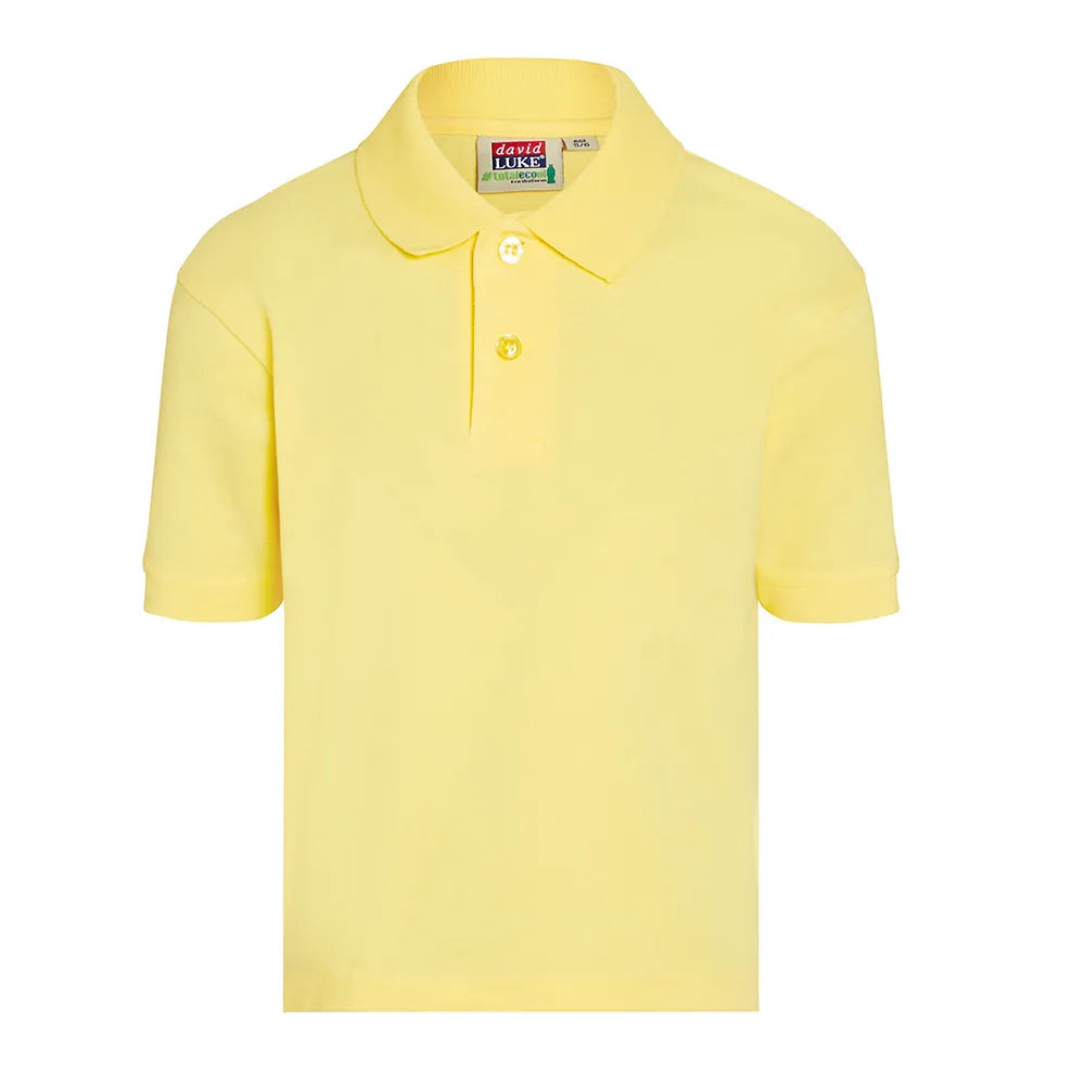 gold Junior School Eco Pique Polo Shirt