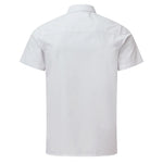back view of boys school shirt in white