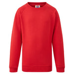 red Junior Unisex Crew Neck School Jumper