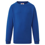 royal blue Junior Unisex Crew Neck School Jumper