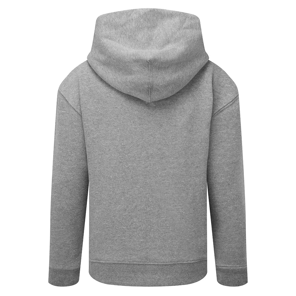 back view of Junior Eco Hoodie grey