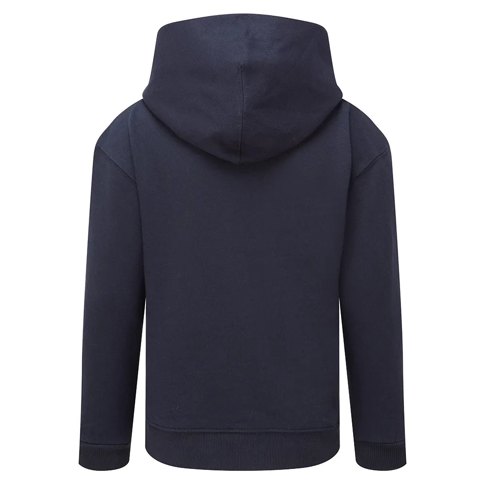 front view of Junior Eco Hoodie navy