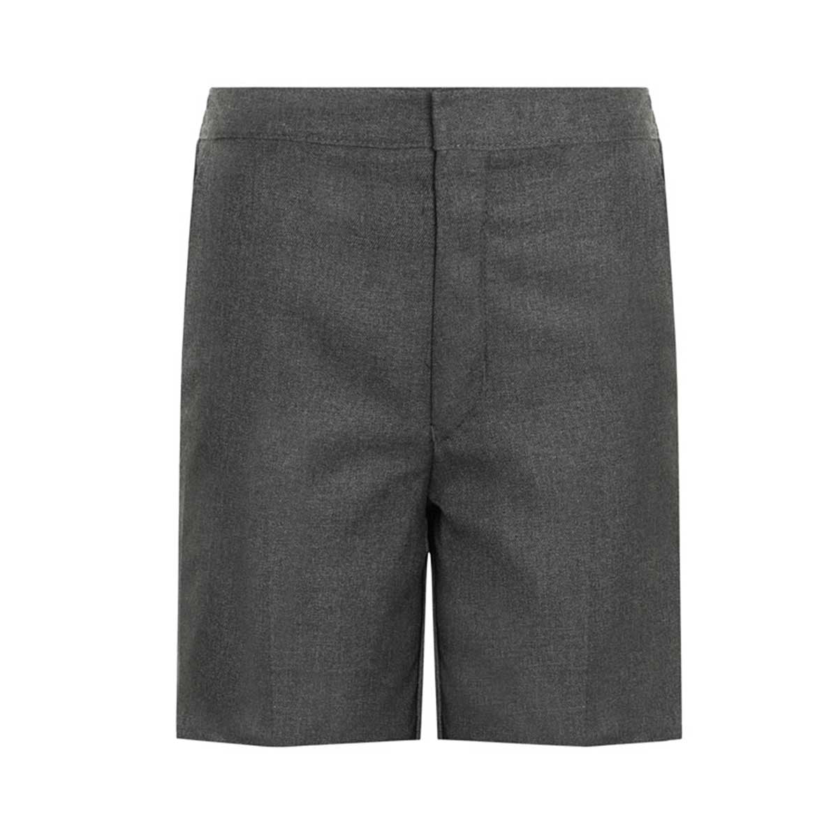 Boys Classic Flat Front Shorts Grey