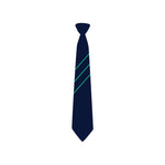 Hartford Church of England High School Tie in navy blue, with 3 green stripes