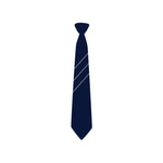 Hartford Church of England High School Ties in navy blue, with 3 grey stripes. For Year 8s.