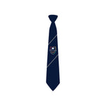 Hartford Church of England High School Tie in navy blue with 2 grey stripes
