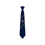 Hartford Church of England High School Tie in navy blue with 2 yellow stripes