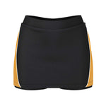 front view of iGen Female Sports Skorts Black/Amber