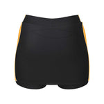 back view of iGen Female Sports Skorts Black/Amber