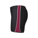 side view of iGen Female Sports Skorts Black/Maroon