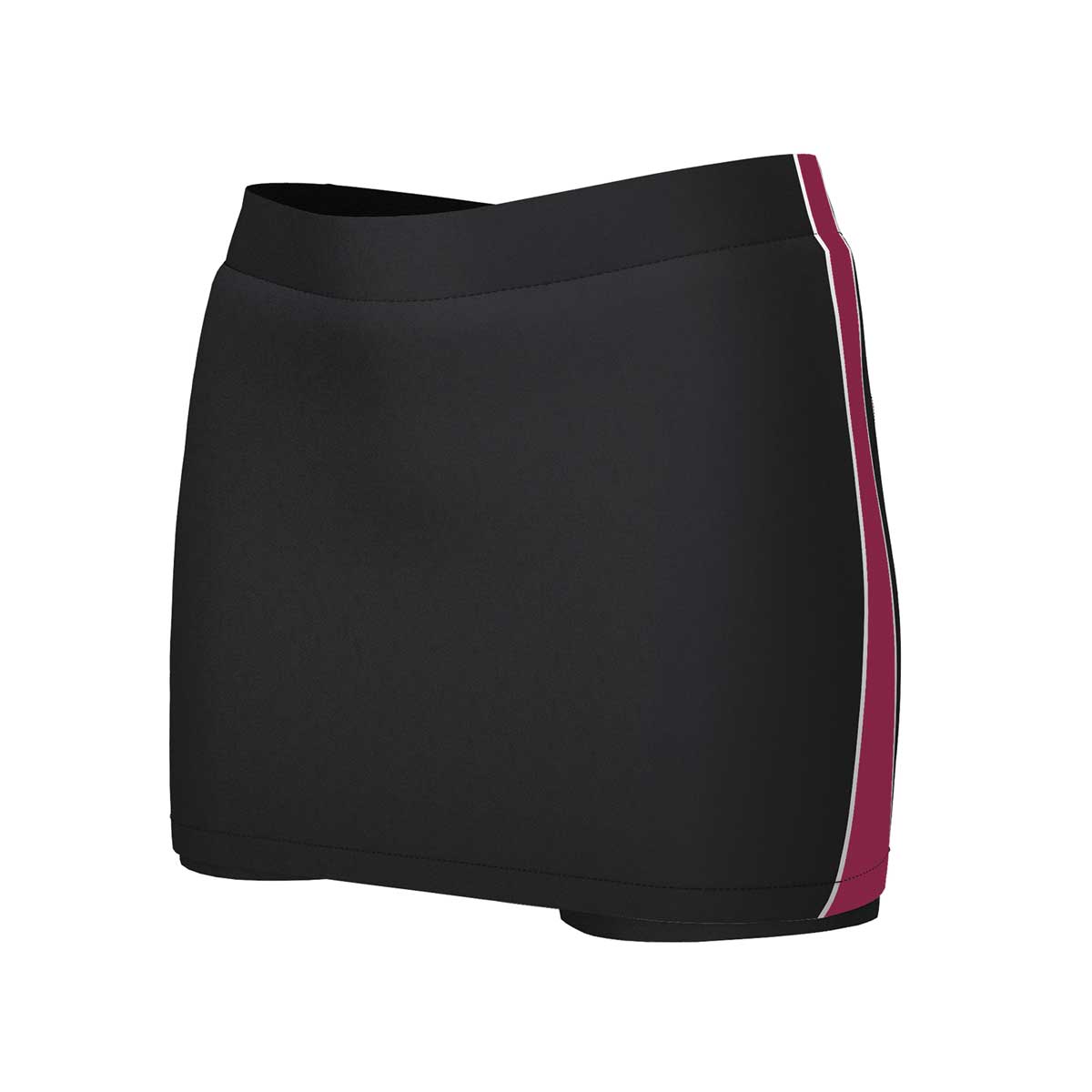 iGen Female Sports Skorts Black/Maroon