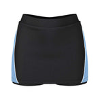 front view of iGen Female Sports Skorts Black/Sky 