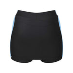 back view of iGen Female Sports Skorts Black/Sky
