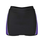 front view of iGen Female Skorts Shorts Black/Purple
