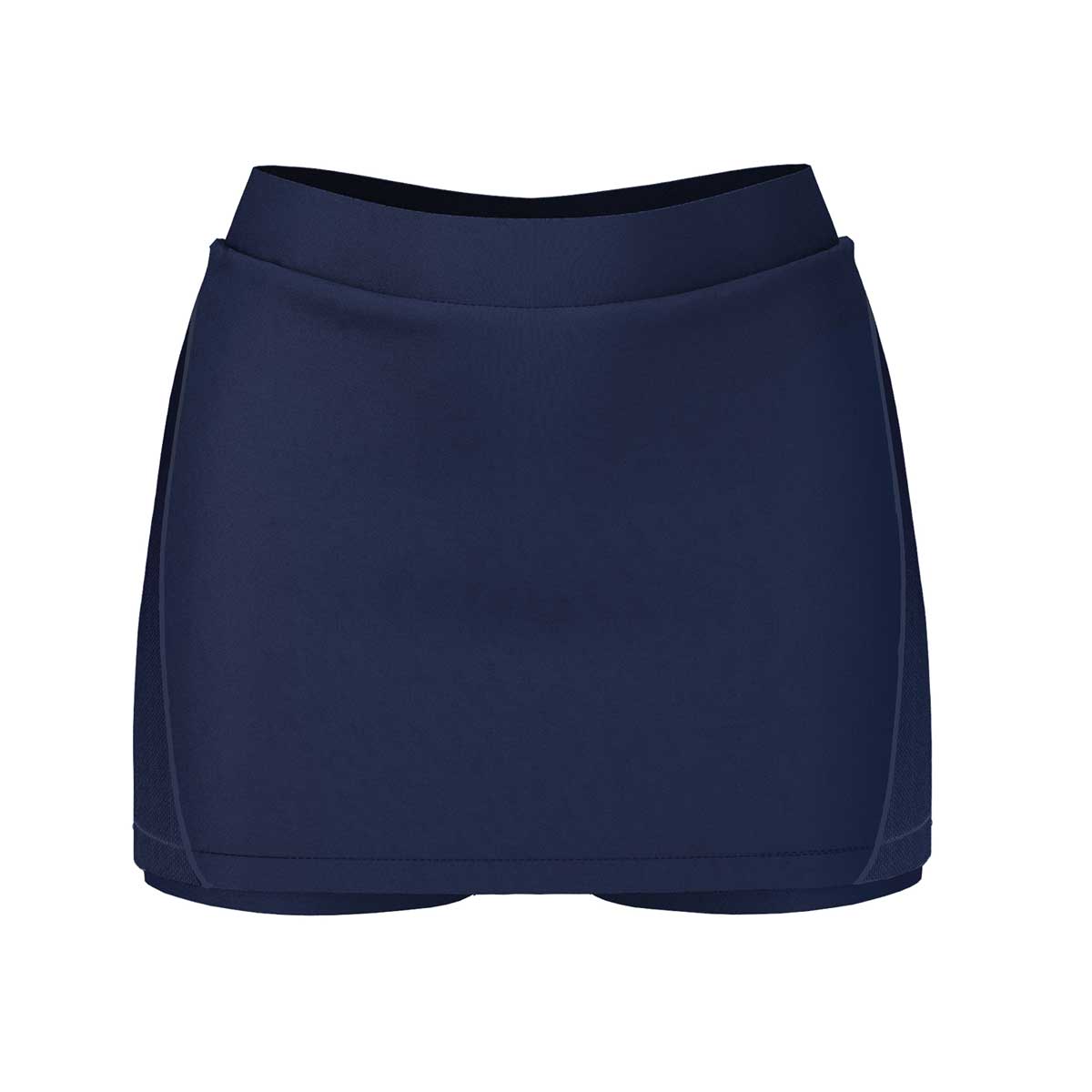 front view of iGen Female Sports Skorts Navy
