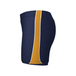 side view of iGen Female Sports Skorts Navy/Amber