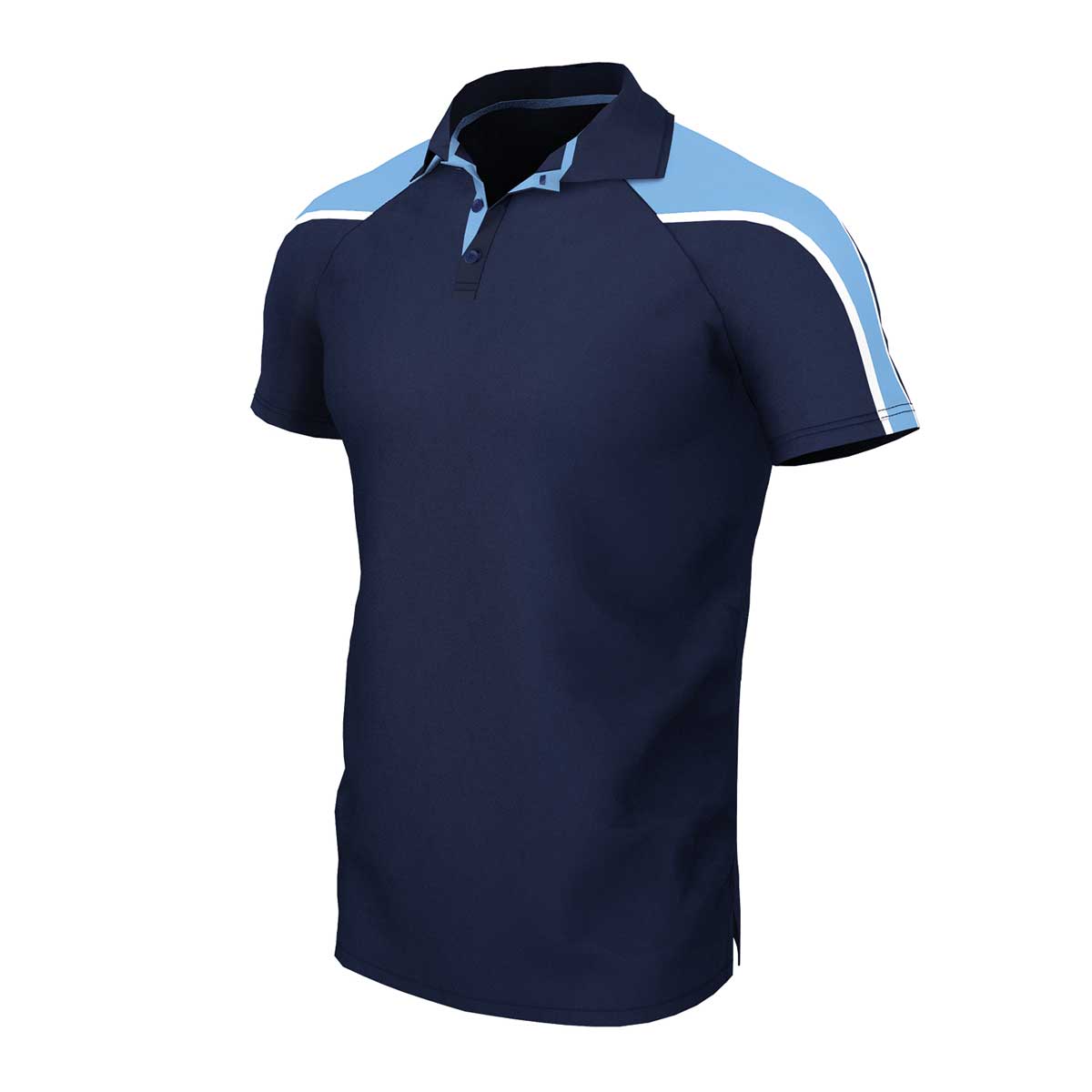 iGen Unisex Sports Polo Navy/Sky