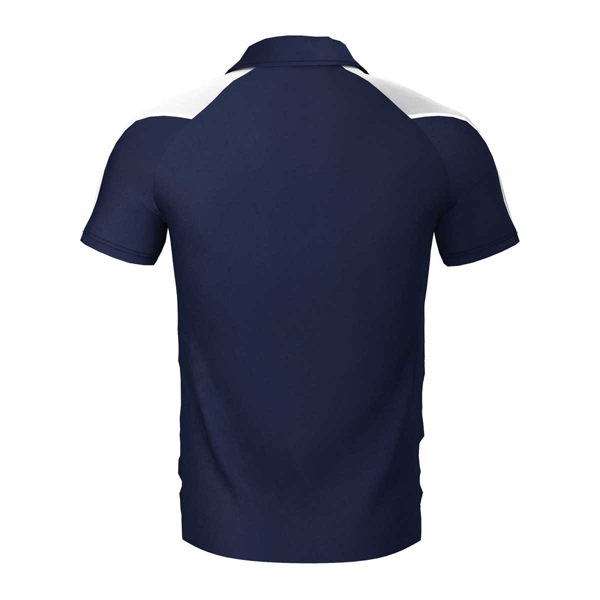 back view of iGen Unisex Sports Polo Navy/White