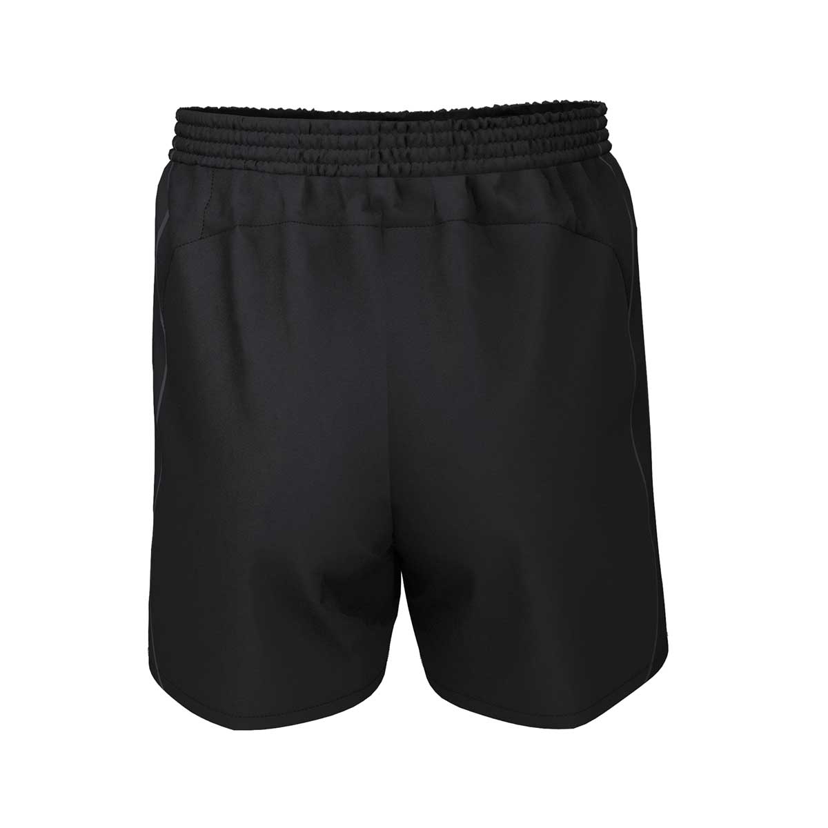 back view of iGen Unisex Sports Shorts Black