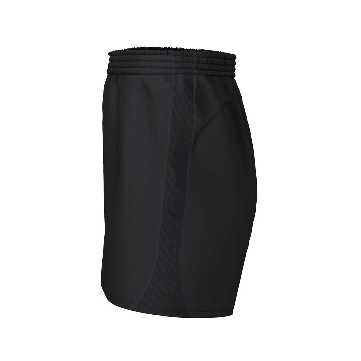 side view of iGen Unisex Sports Shorts Black