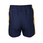 back view of iGen Unisex Sports Shorts Navy/Amber