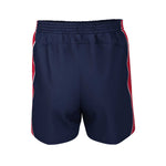 back view of iGen Unisex Sports Shorts Navy/Red
